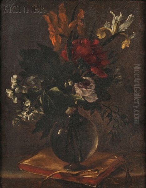 Floral Still Life Oil Painting by Bartolome Perez