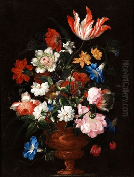 Blumenstillleben Oil Painting by Bartolome Perez