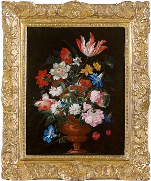 Bouquet De Fleurs Dans Un Vase Oil Painting by Bartolome Perez