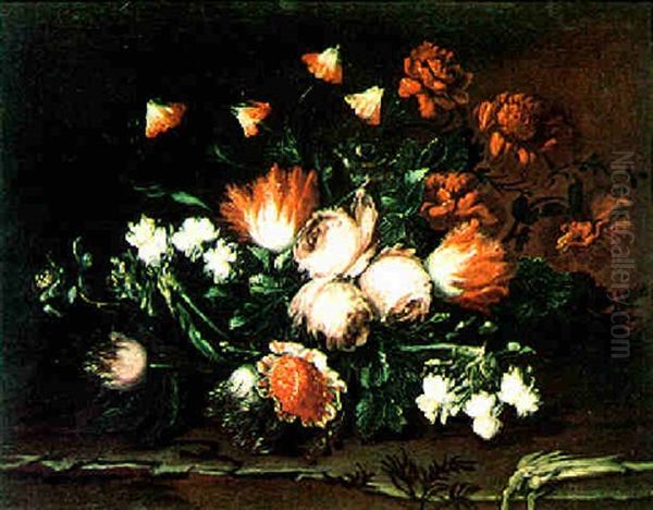 Blumenstilleben Oil Painting by Bartolome Perez