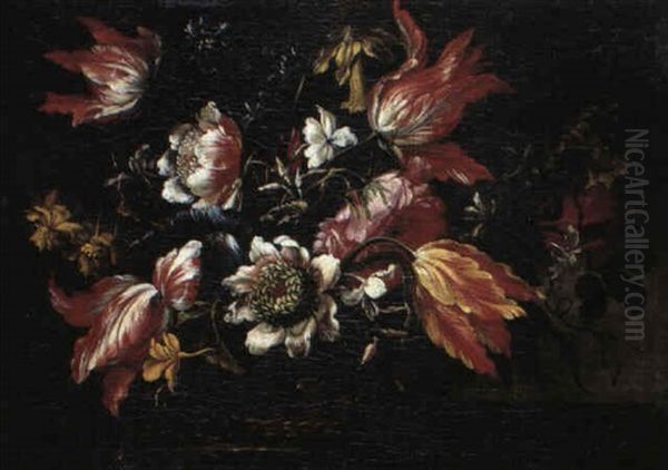 Fleurs Oil Painting by Bartolome Perez