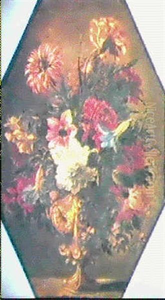 Bouquets De Fleurs Oil Painting by Bartolome Perez