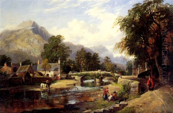 Beddgelert, North Wales Oil Painting by Arthur Perigal the Younger