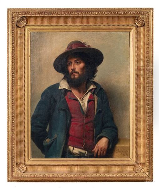 Portrait D'un Italien Oil Painting by Alexis Joseph Perignon