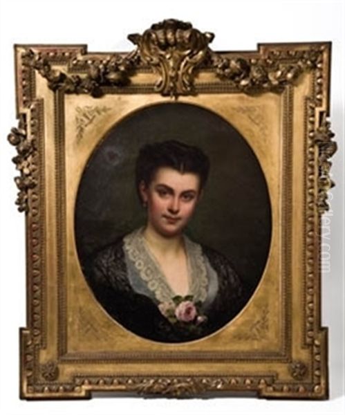 Retrato Femenino Oil Painting by Alexis Joseph Perignon