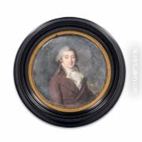 Portrait Du Fabuliste Jean-pierre Claris De Florian (1755-1794) by Lie-Louis Perin-Salbreux