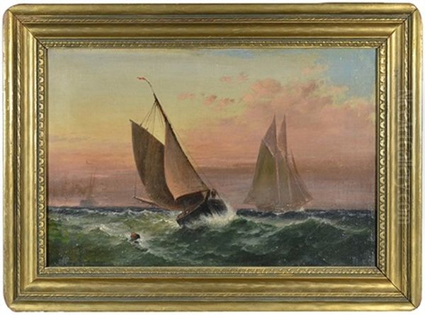 Rough Seas Oil Painting by Granville Perkins