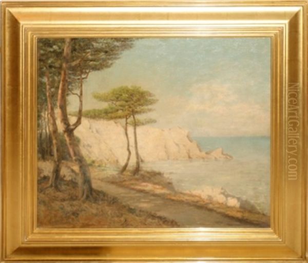 Seaside Landscape Oil Painting by Granville Perkins