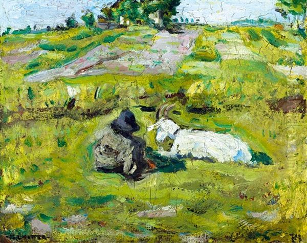 Resting (on The Hillside) by Izsak Perlmutter