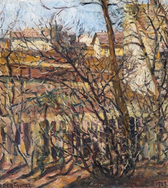 Spring Oil Painting by Izsak Perlmutter