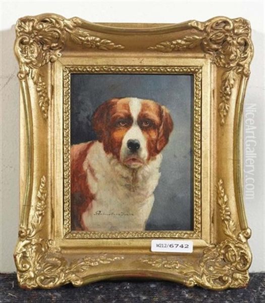 Portrait Eines Hundes Oil Painting by Izsak Perlmutter