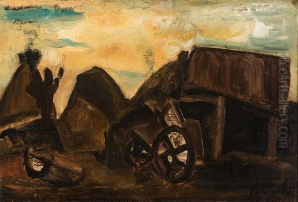 The Stable Ii Oil Painting by Constant Permeke