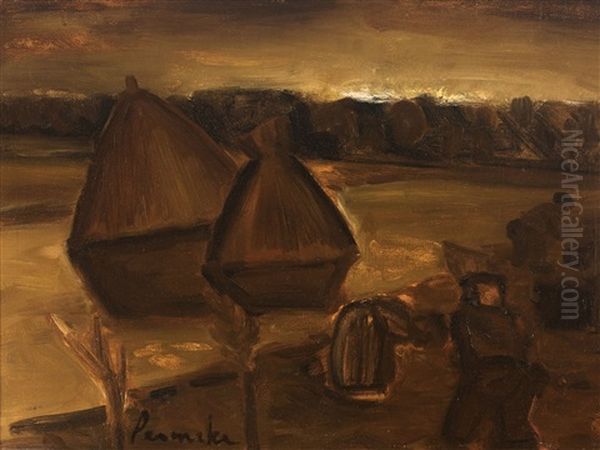 Field Work Oil Painting by Constant Permeke