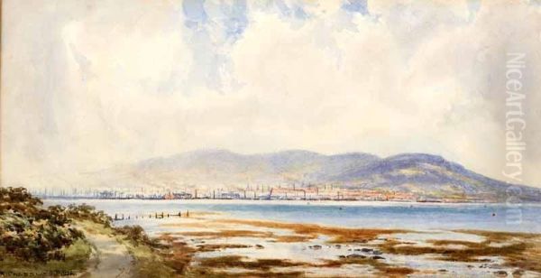 Belfast & Cavehill From Kinnegar Oil Painting by Robert Creswell Boak