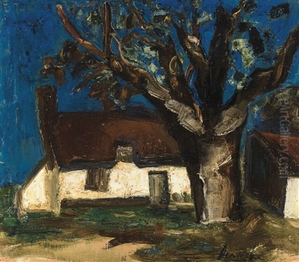 Farm With Tree Oil Painting by Constant Permeke