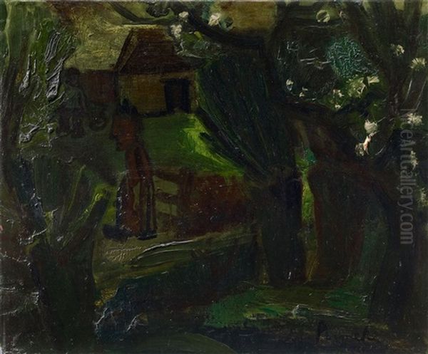 Farmhouse (bauernhof) Oil Painting by Constant Permeke