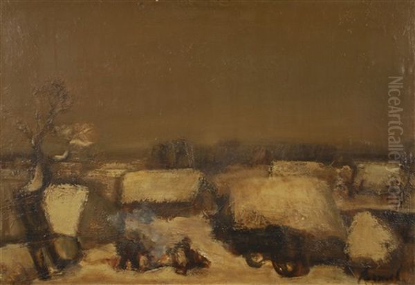 Paysage Sous La Neige by Constant Permeke