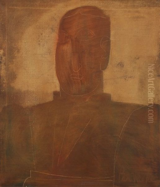 Buste D'homme Oil Painting by Constant Permeke