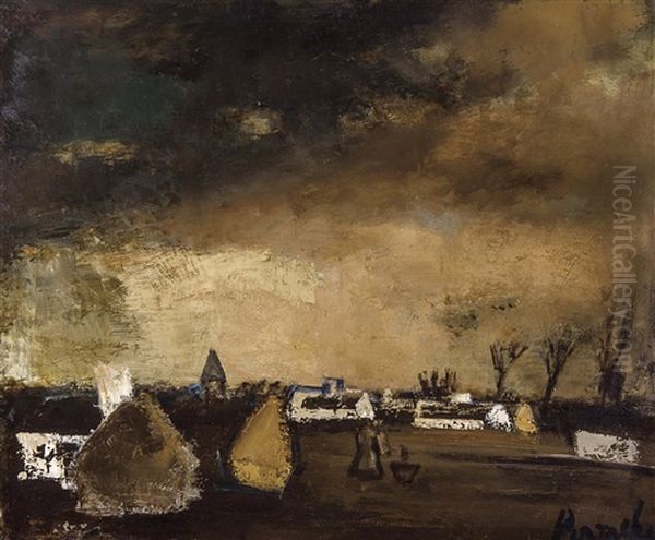 Le Village Oil Painting by Constant Permeke