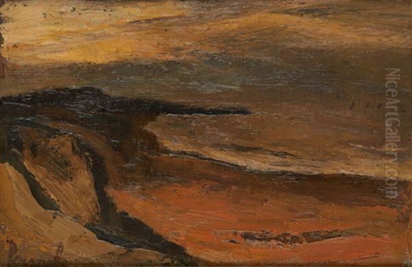 Coucher De Soleil Sur La Cote Oil Painting by Constant Permeke