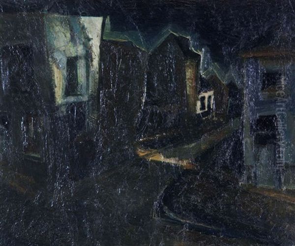 Electrische Straat Oil Painting by Constant Permeke