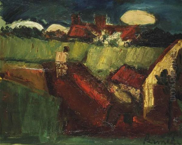 Working The Field Oil Painting by Constant Permeke