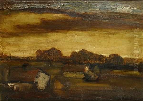 Vlaams Landschap Oil Painting by Constant Permeke