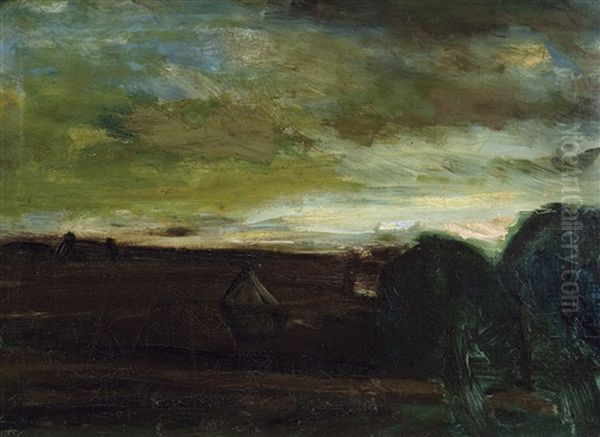 Landschap Met Stromijten En Bomen Oil Painting by Constant Permeke