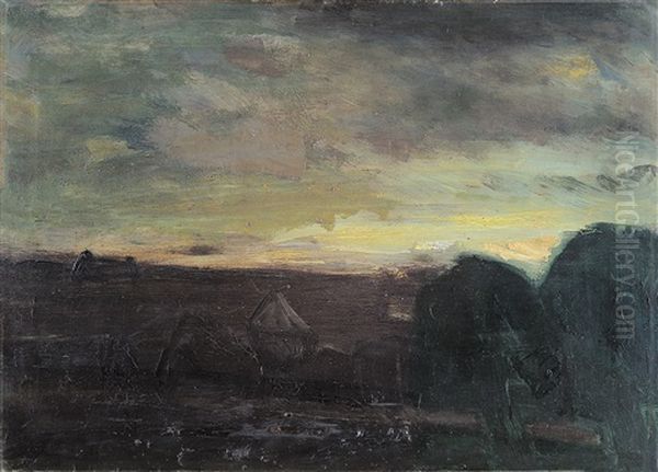 Landschap Met Stromijten En Bomen Oil Painting by Constant Permeke