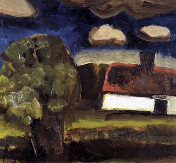 Landschap Met Hoeve Oil Painting by Constant Permeke