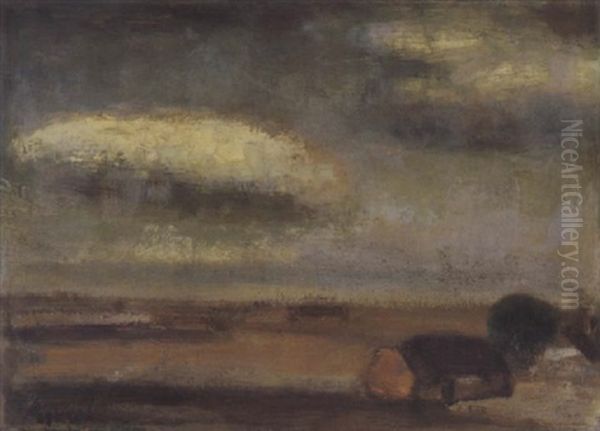 Landschap Met Hoeve Oil Painting by Constant Permeke