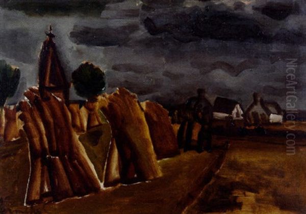 Korenschoven Oil Painting by Constant Permeke