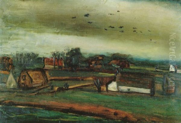 Paysage Flammand, Jabbeke Oil Painting by Constant Permeke