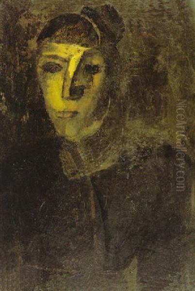 Vrouw Met Haarwrong Oil Painting by Constant Permeke