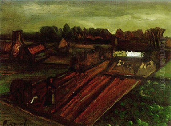 Farmhouses In Flanders by Constant Permeke