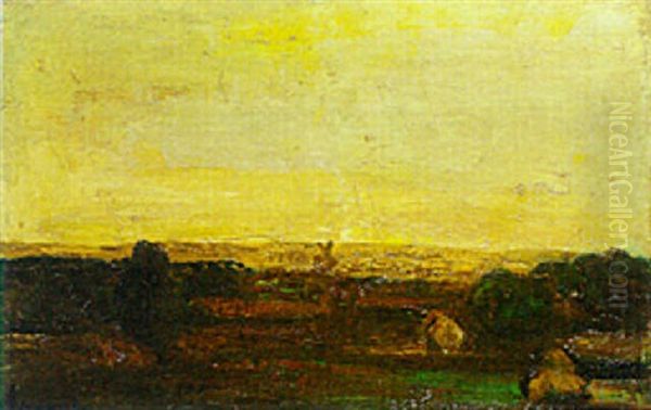 A Landscape With A Mill Oil Painting by Constant Permeke