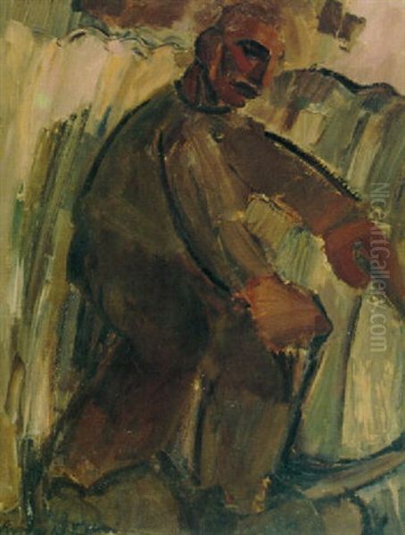 Een Maaier Oil Painting by Constant Permeke