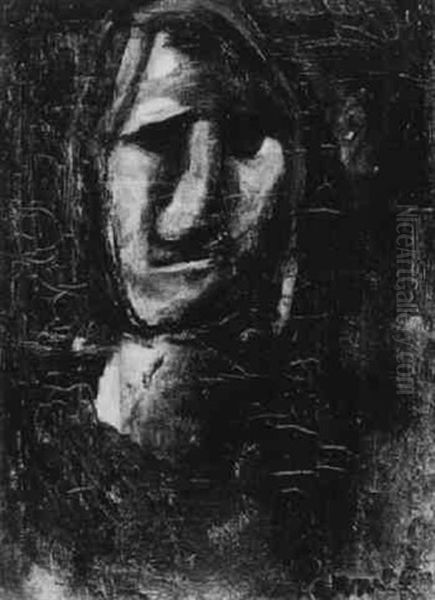 Portrait Of A Woman Oil Painting by Constant Permeke