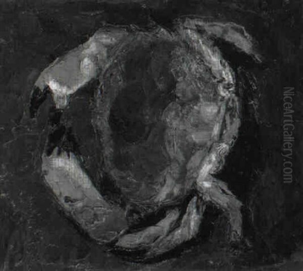 A Crab Oil Painting by Constant Permeke