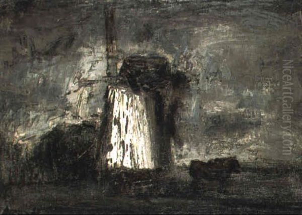 De Molen Van Snellegem Oil Painting by Constant Permeke