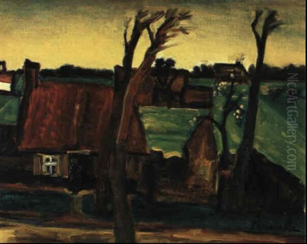 Paysage Au Printemps Oil Painting by Constant Permeke