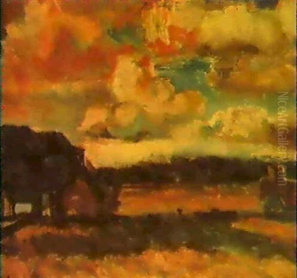 Soleil Sur La Moisson Oil Painting by Constant Permeke