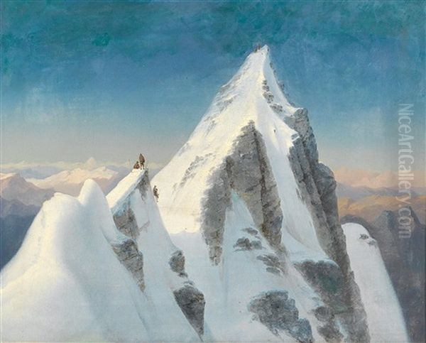 The Grossglockner Oil Painting by Marcus Pernhart