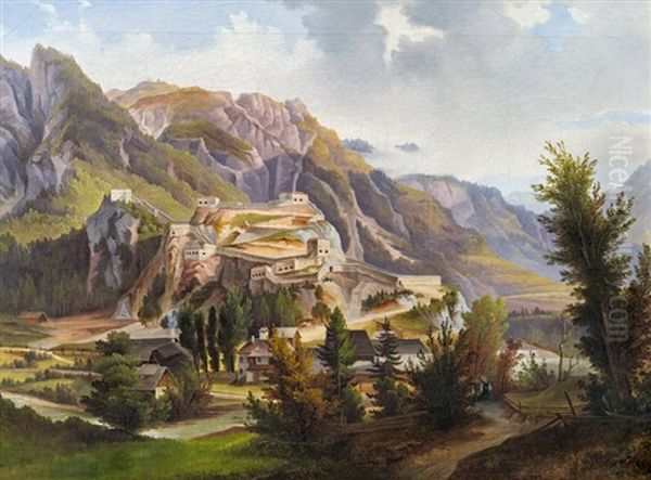 Blick Auf Malborghetto Oil Painting by Marcus Pernhart