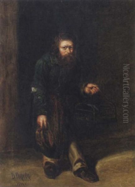 Fagelfangaren Oil Painting by Vasili Grigorevich Perov