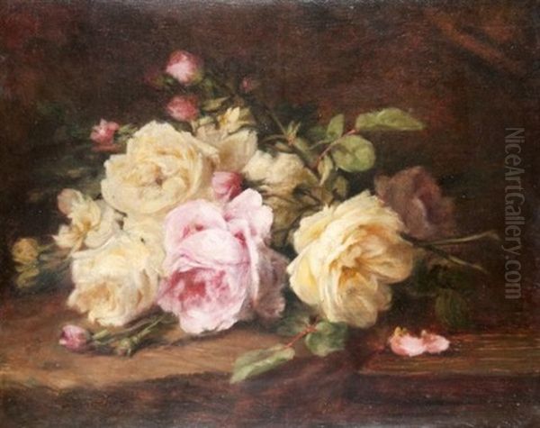 Roses Oil Painting by Andre Perrachon