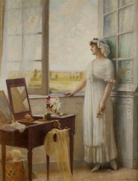 Awaiting The Lover's Return Oil Painting by Henry Paul Perrault