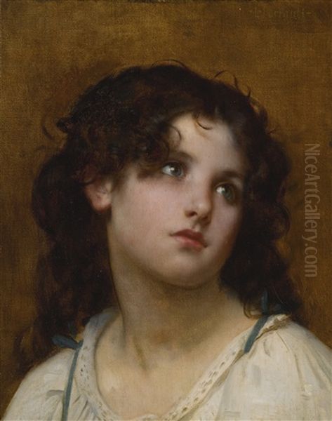 Portrait Of A Young Child Oil Painting by Leon Jean Basile Perrault