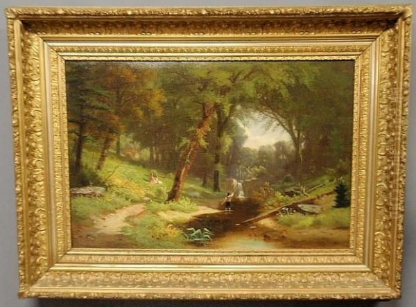 Summer Landscape Oil Painting by William G. Boardman