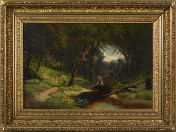 Littlefalls Oil Painting by William G. Boardman